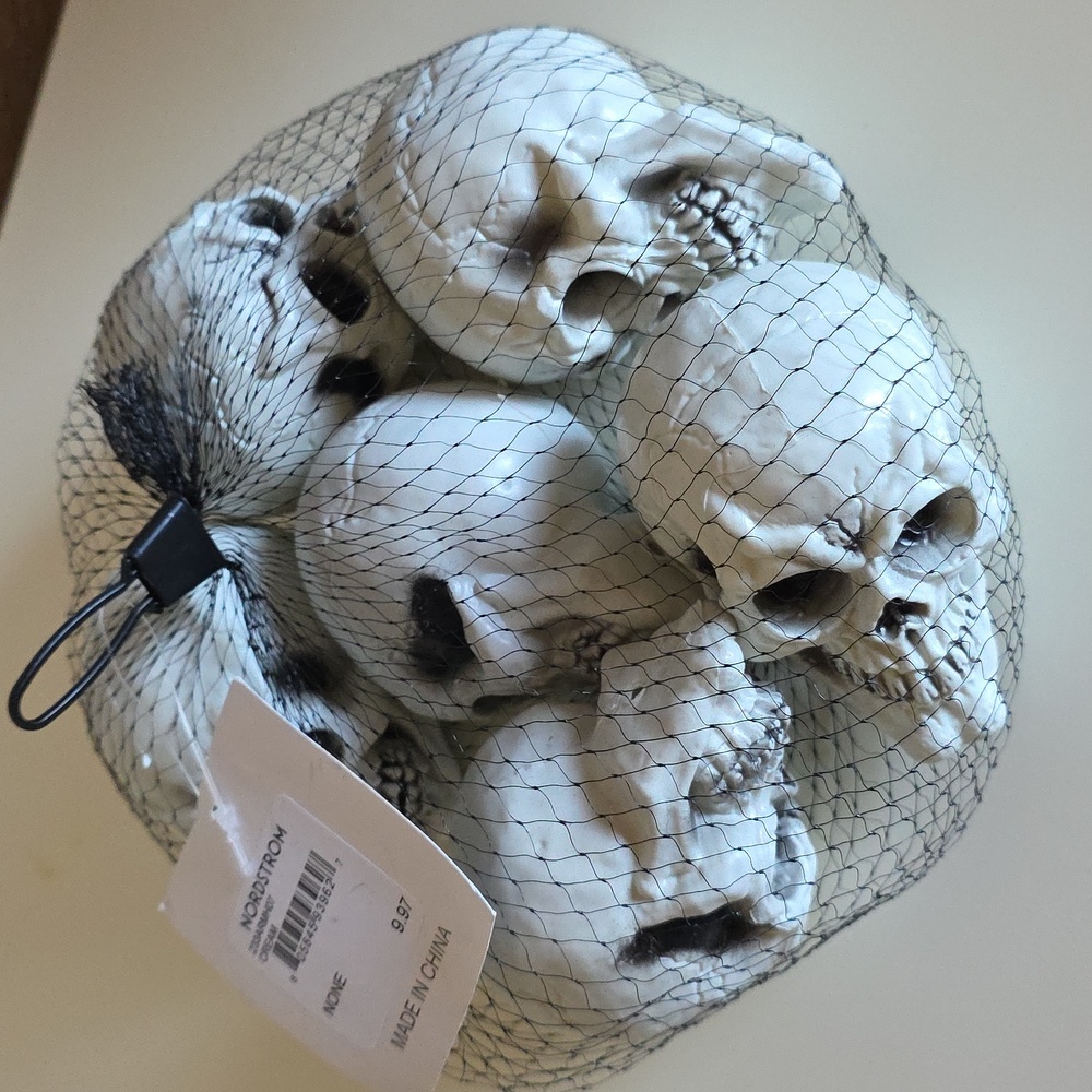 Nordstrom White Skull Decor Set